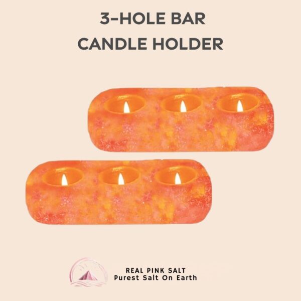 Bar Shape Candle Holder (3-Hole)