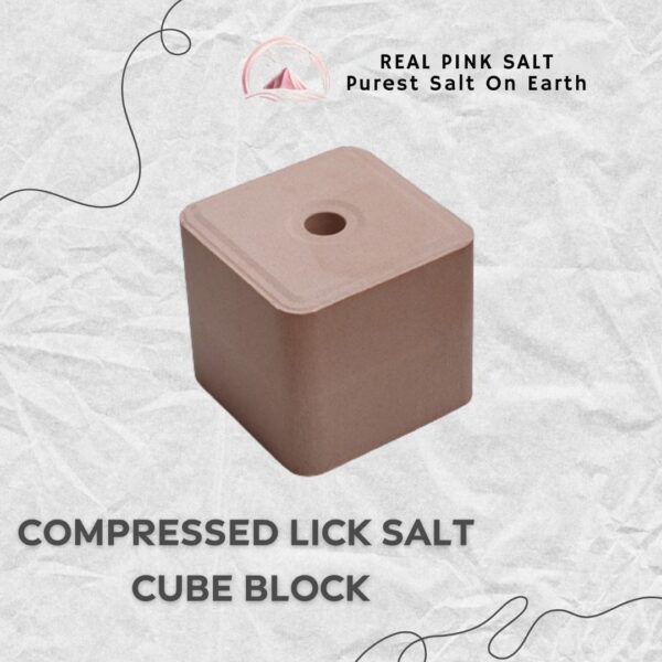 Cube Shape Compressed Lick Salt Block