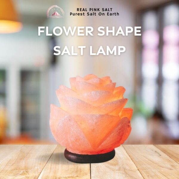 Flower Shape Salt Lamp