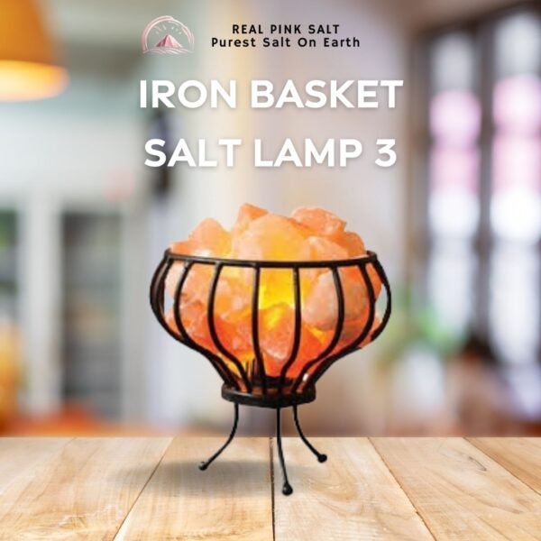 Iron Basket Salt Lamp 3