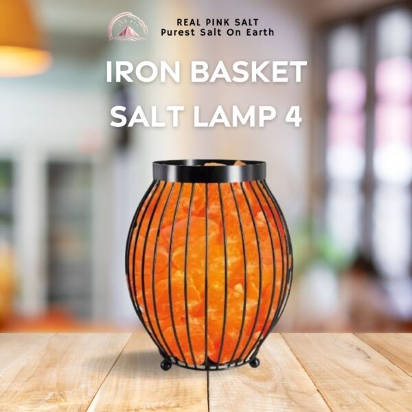 Iron Basket Salt Lamp 4